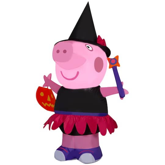4ft. Airblown Inflatable Peppa Pig as Witch | Michaels 4ft. Airblown Inflatable Peppa Pig as Witch | Michaels